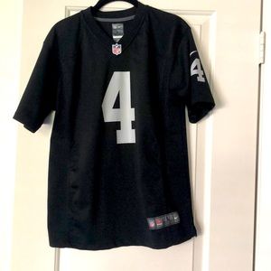 Raiders Youth Derek Carr Jersey Size L